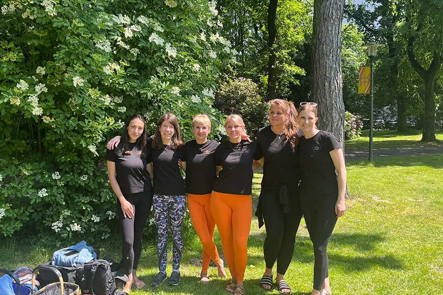 Abschluss des Charity-Yoga-Events in Recklinghausen